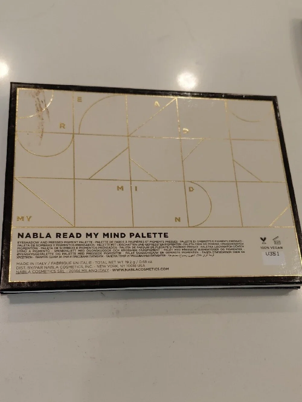 Nabla Eyeshadow Palette - Mauve, Black  brown, and Pink Shades...FREE MERCIER